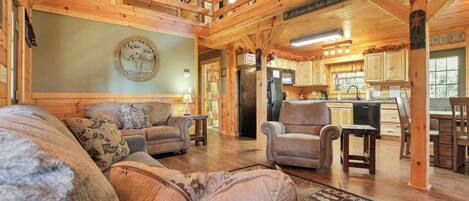 Télévision, cheminée, baby-foot