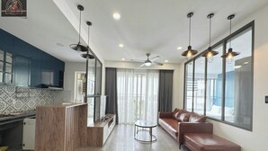 Luxury Apartment, 3 Bedrooms, Non Smoking, City View | Living area | 24-inch flat-screen TV with digital channels - Sunrise City Premium Urban Residence (Ho Chi Minh City)