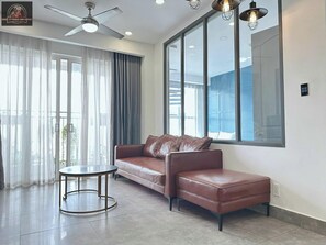 Luxury Apartment, 3 Bedrooms, Non Smoking, City View | Desk, blackout drapes, iron/ironing board, cribs/infant beds - Sunrise City Premium Urban Residence (Thanh Pho Ho Chi Minh)
