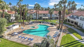 Pool - Golf Course Condo with Mountain & Sunset Views - Steps to Pool - Desert Falls (Palm Desert)