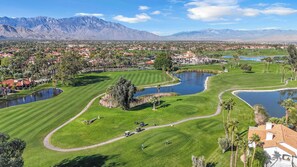 Golf - Golf Course Condo with Mountain & Sunset Views - Steps to Pool - Desert Falls (Palm Desert)