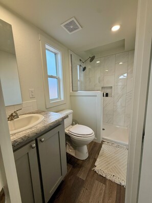 Towels, soap, toilet paper
