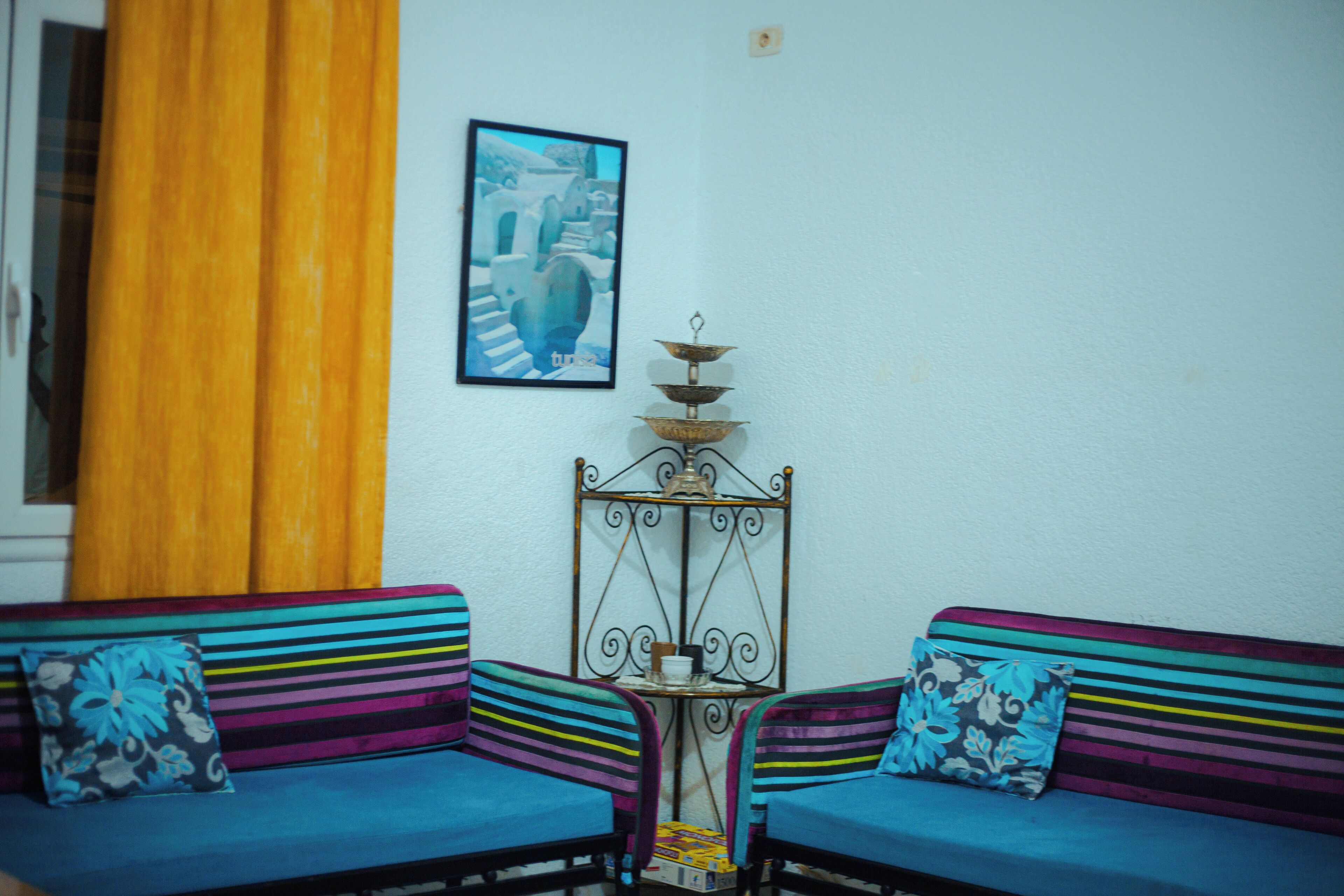 公寓, 2 间卧室, 阳台, 城市景观 | 起居区