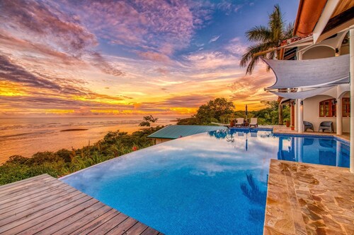 Private 10-Bedroom Ocean-View Villa Estate in Ojochal