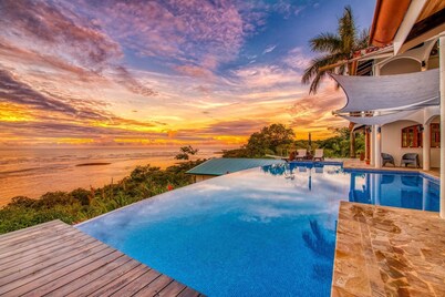 Private 10-Bedroom Ocean-View Villa Estate in Ojochal