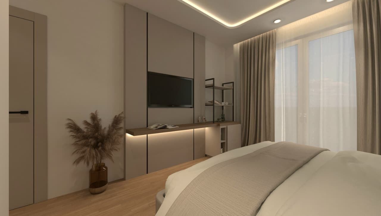 Habitació doble clàssica, balcó, vistes a la platja | Escriptori i wifi gratuïta 