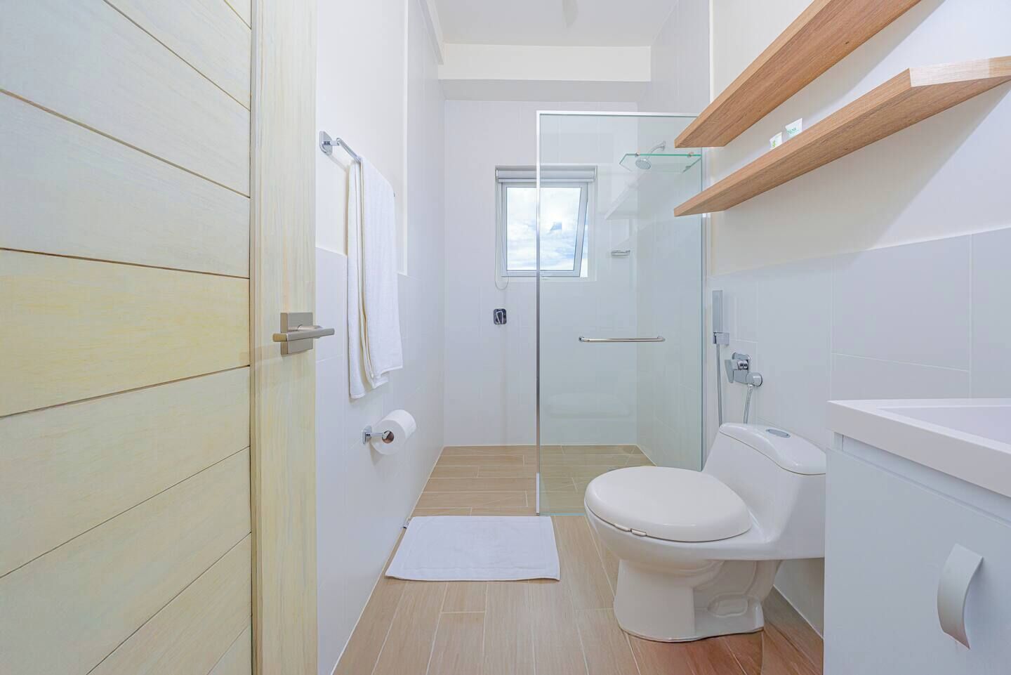 Shower, hair dryer
