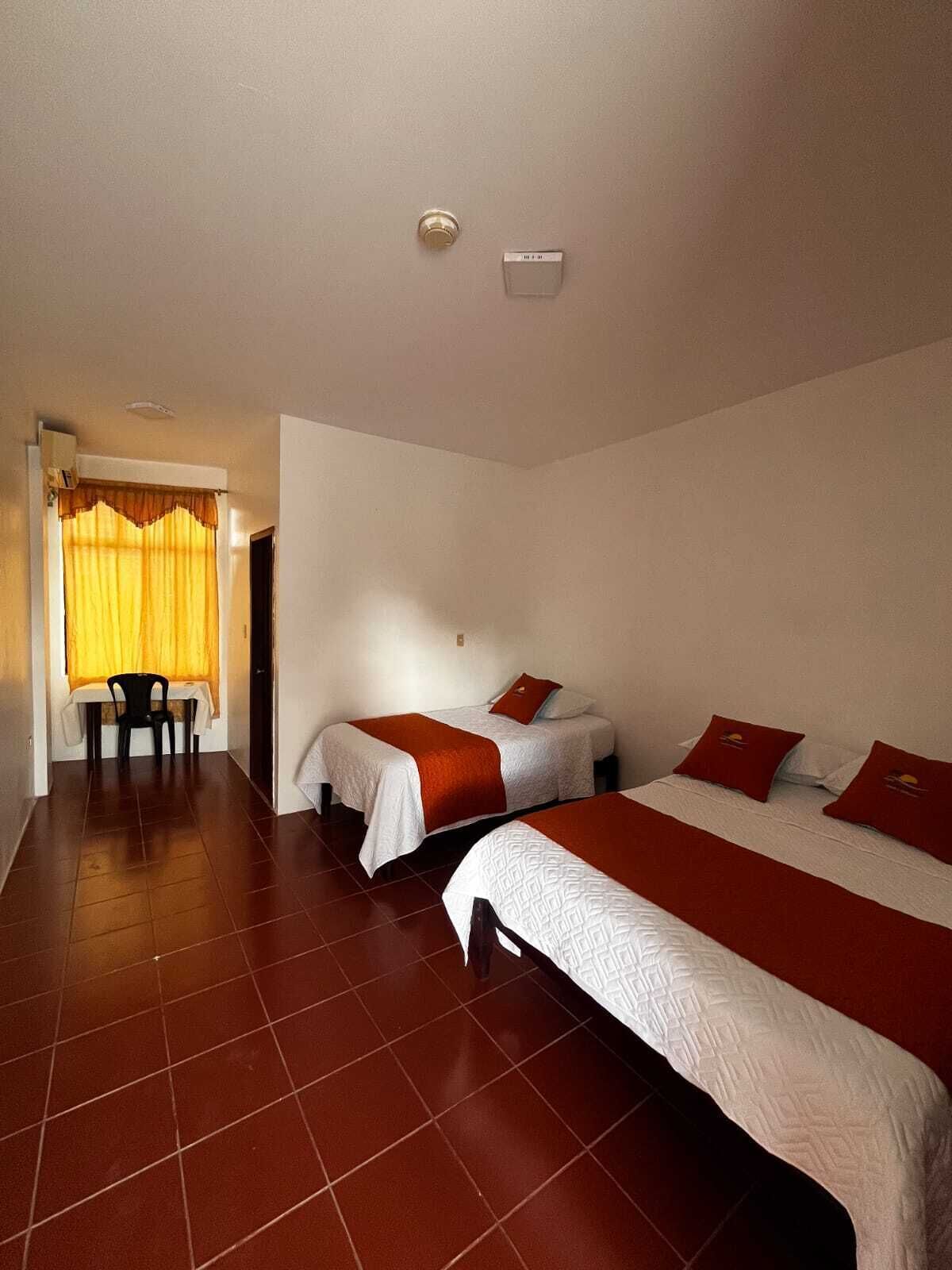 Shower, towels, soap, shampoo