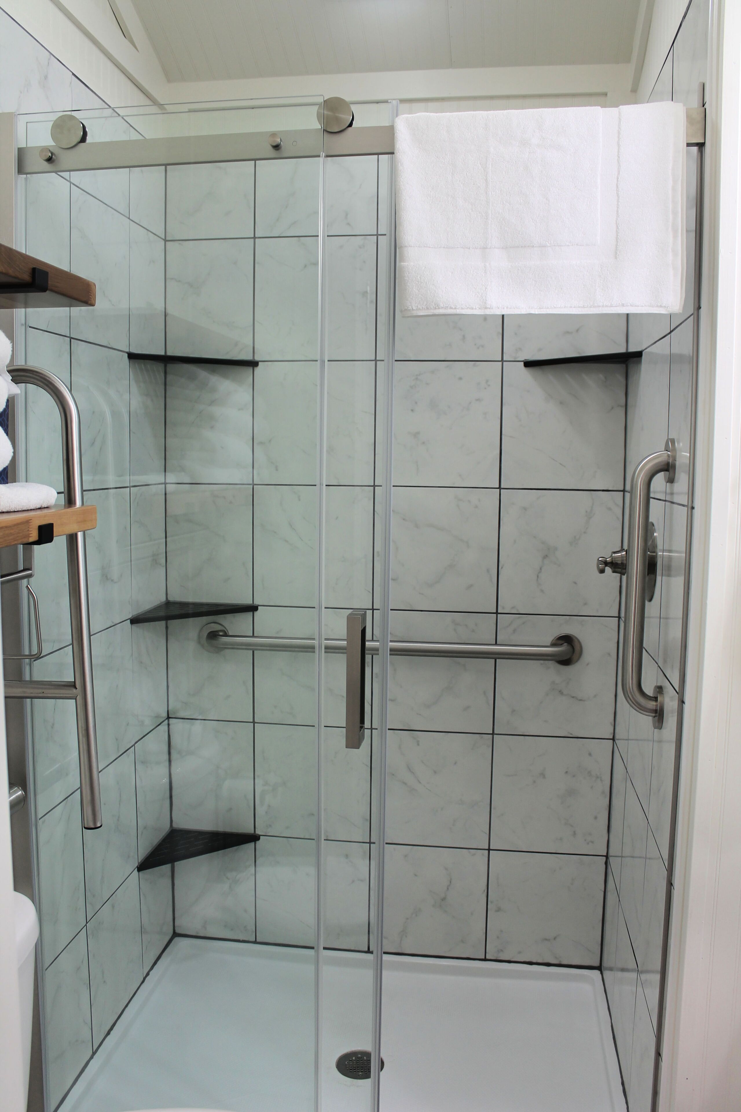 Towels, soap, toilet paper