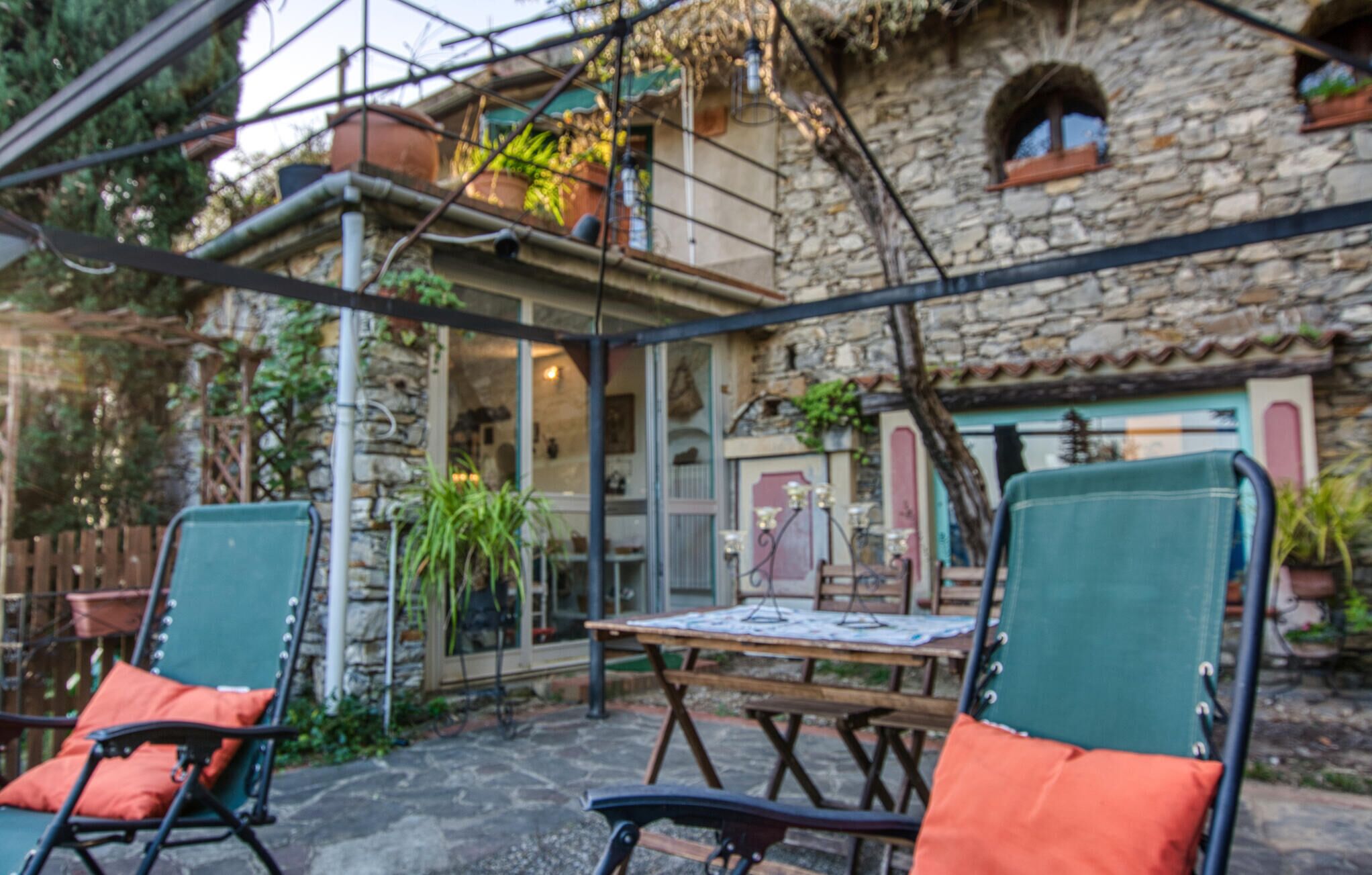 屋外ダイニングエリア