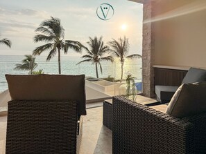 Apartment, Multiple Beds, Hot Tub, Ocean View (Naarena 201) | Terrace/patio - Luxury by the sea Unmatched Comfort (Bucerías)