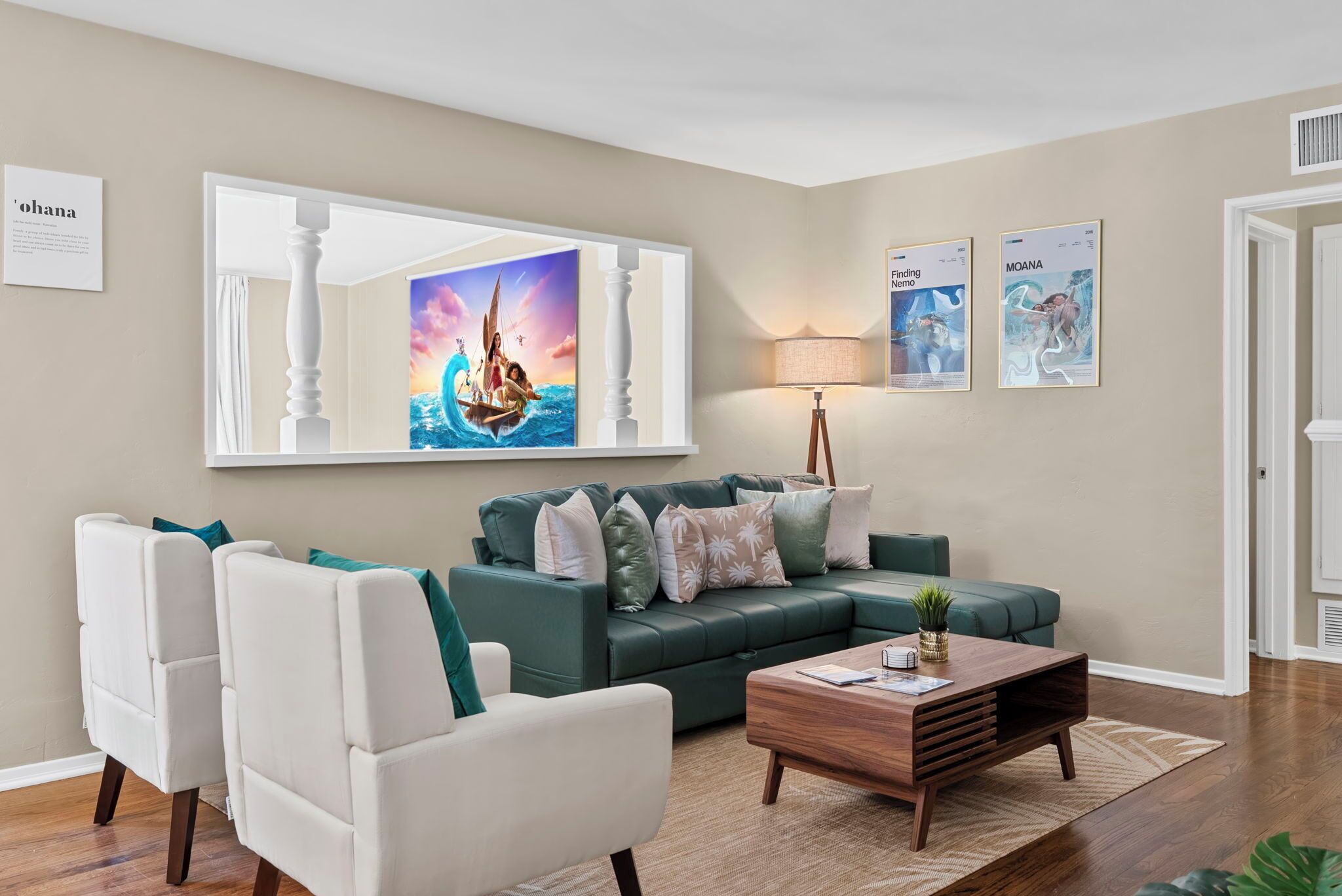 TV connectée, cheminée, table de tennis de table