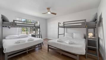 2 bedrooms, iron/ironing board, travel crib, WiFi