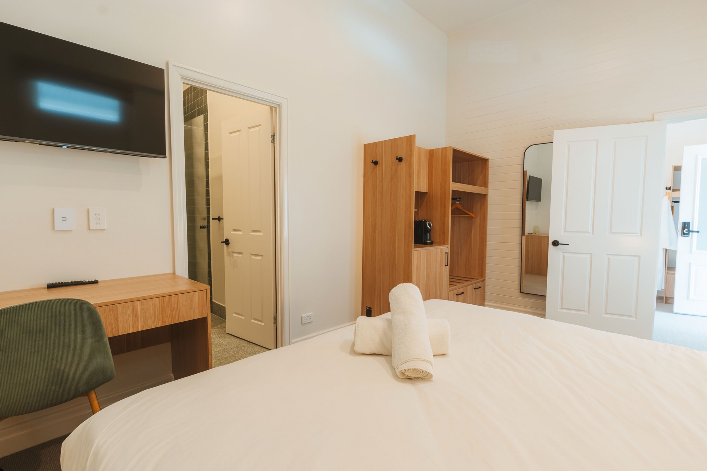 In-room safe, desk, laptop workspace, iron/ironing board