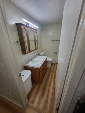 Towels, toilet paper - Beautiful 2-bedroom apartment with AC in charming Langdon (Langdon)