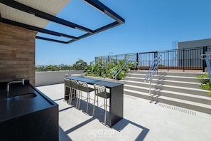 Terrace/patio - Comfortable Apartments in a Prime Location in Campeche Cras (Florianópolis)