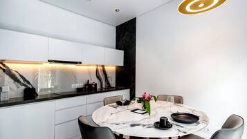 Luxury Villa, 1 King Bed, Private Pool | Living area