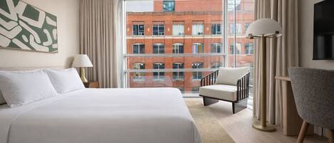 Habitación estándar, 1 cama Queen size | Sábanas de algodón egipcio y ropa de cama de alta calidad