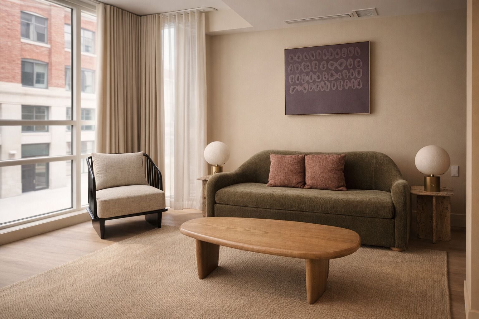 Suite estándar, 1 cama de matrimonio grande | Zona de estar | Una Smart TV, Netflix, Hulu, servicios de streaming