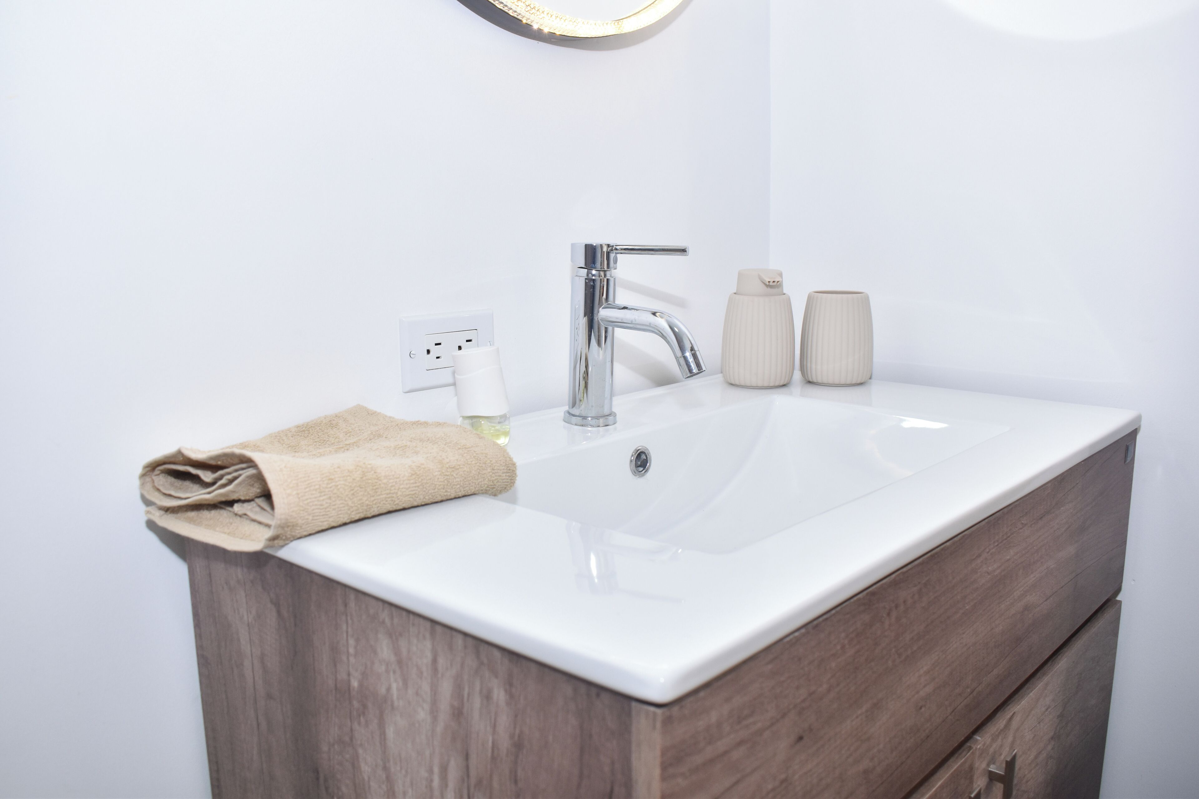 Towels, soap, toilet paper