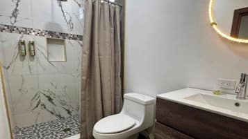 Towels, soap, toilet paper