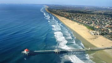Perto da praia, toalhas de praia