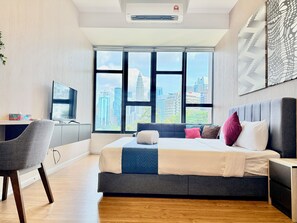 Deluxe-Studio, Stadtblick | Blick auf die Stadt