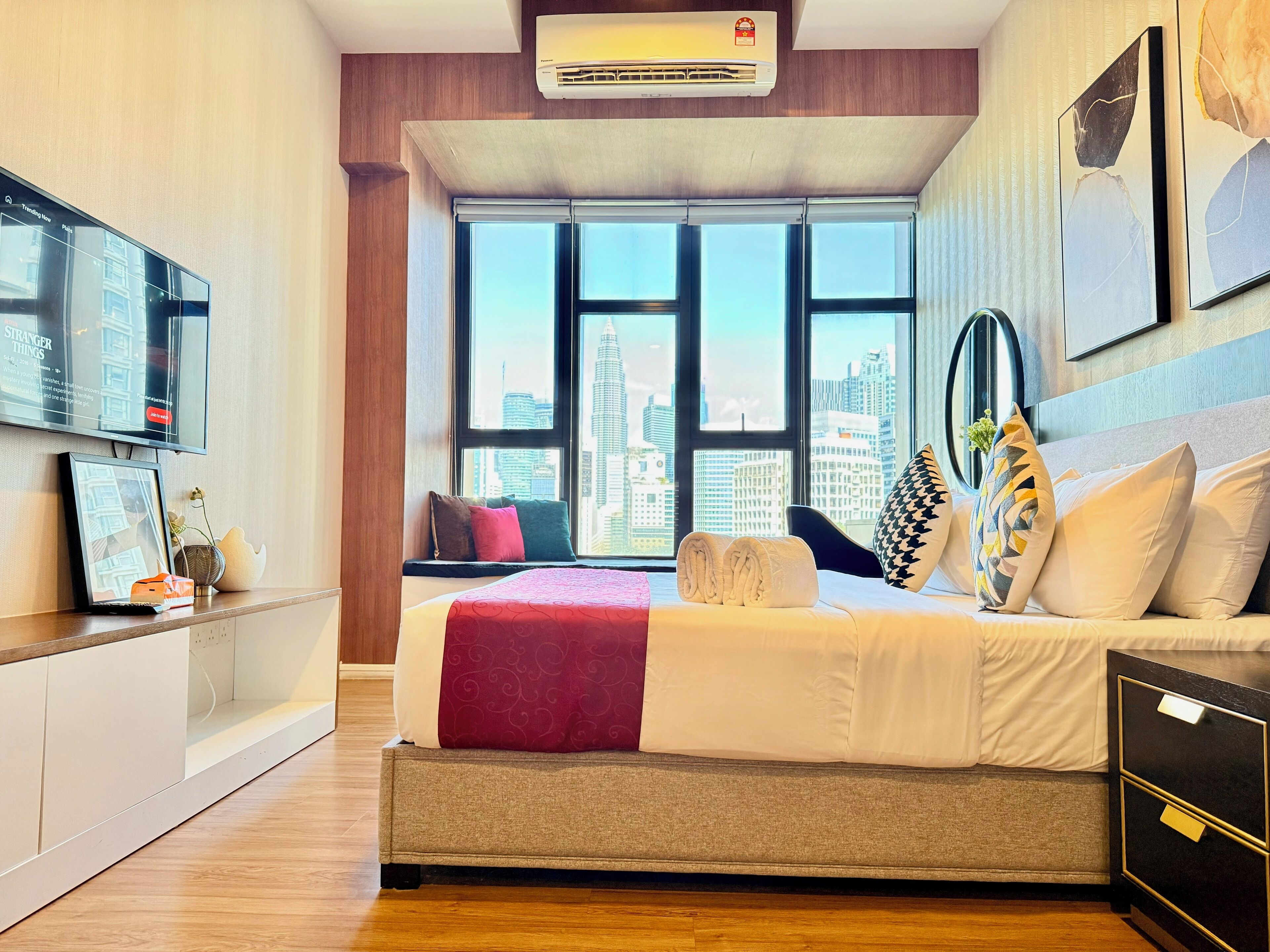 Deluxe-Studio, Stadtblick | Blick auf die Stadt