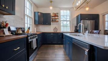 Microwave, oven, stovetop, dishwasher