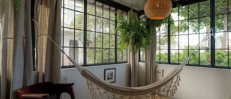 Greenhouse | In-room safe, iron/ironing board (on request), WiFi (free), bed sheets