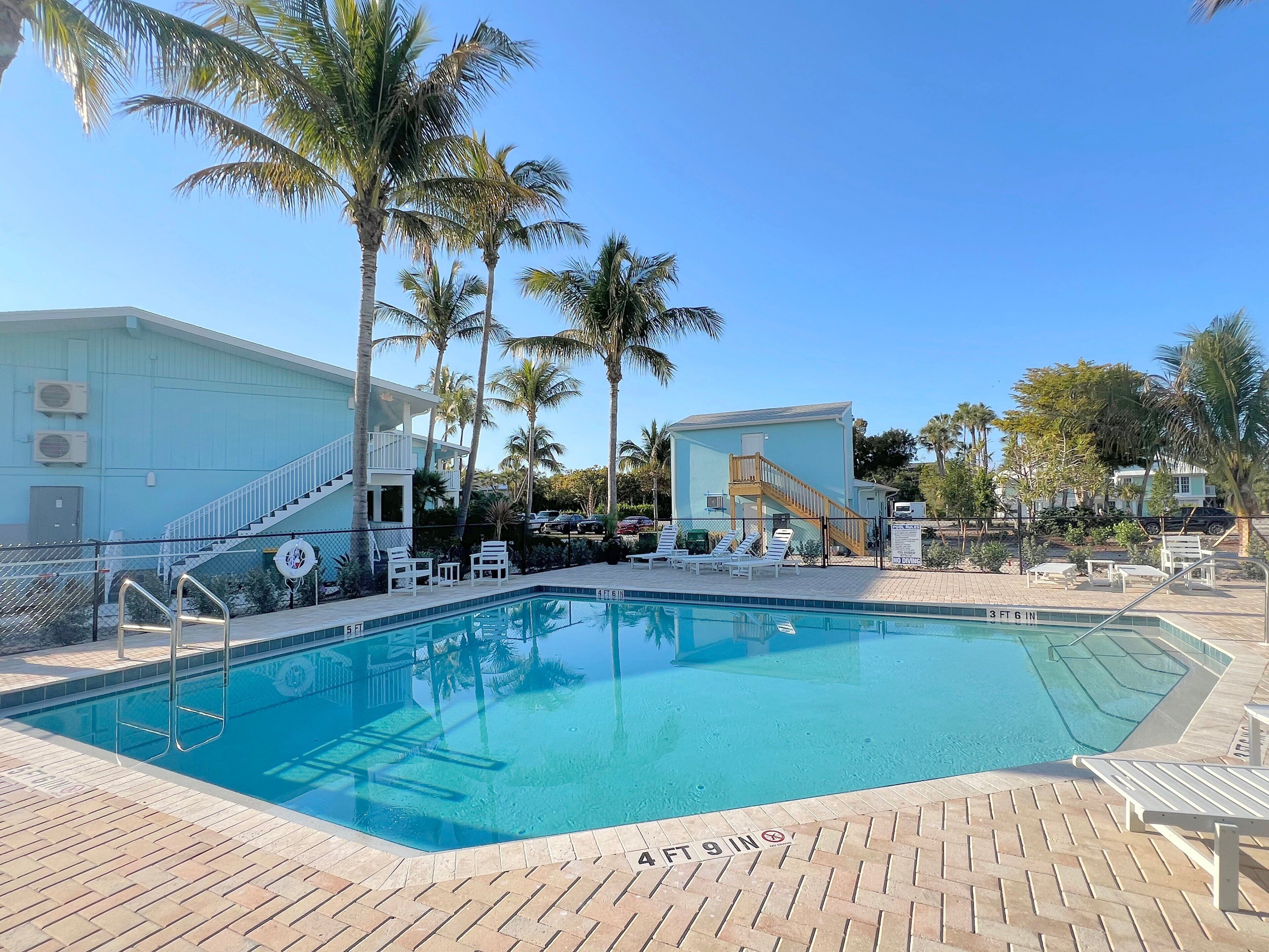 A heated pool