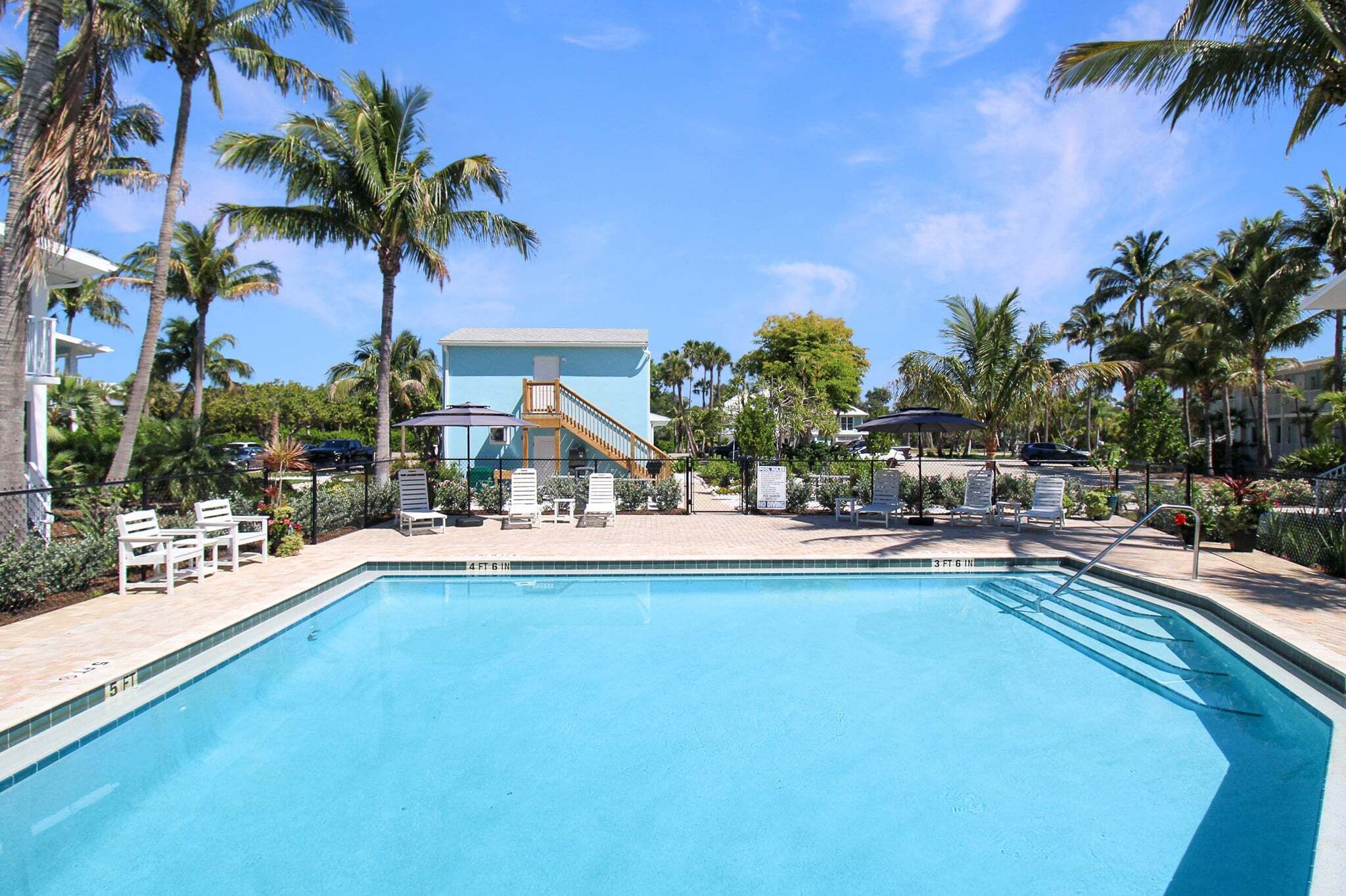 A heated pool