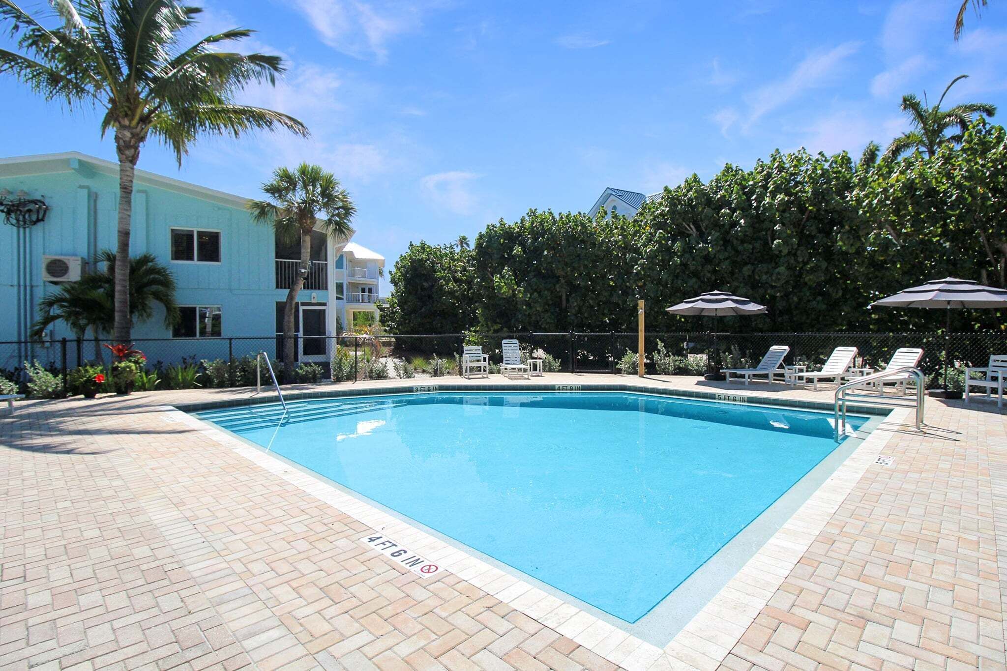 A heated pool