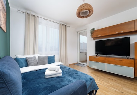 2 camere, ferro/asse da stiro, Wi-Fi, lenzuola. Tauron Arena Homely Apartment