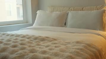 1 chambre, fer et planche Ă repasser, Wi-Fi, draps fournis