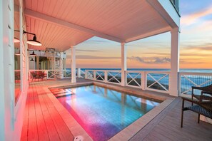 A heated pool