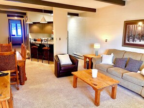 Smart TV, fireplace, DVD player, books - Ski-in/Ski-out Mountain Retreat 70 steps from base area and access to gondola (Steamboat Springs)