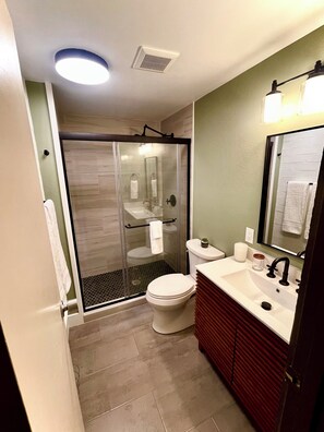 Shower, hair dryer, towels, soap - Ski-in/Ski-out Mountain Retreat 70 steps from base area and access to gondola (Steamboat Springs)