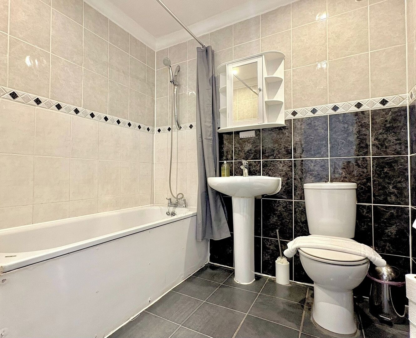 Hair dryer, towels