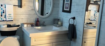 With a view of the famous Miramichi River....Come stay at Poppy Jacks place..