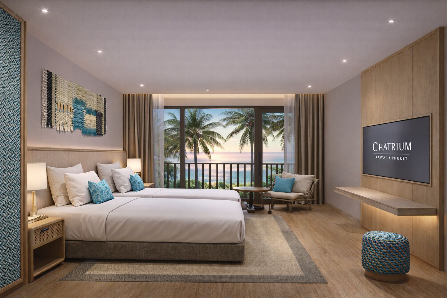 Grand Deluxe Sea View Twin | Coffres-forts dans les chambres, Wi-Fi gratuit