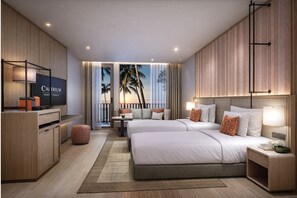 Deluxe Sea View Twin | Peti besi dalam bilik, Wi-fi percuma 