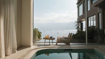 高级双人房, 海景 | 露台