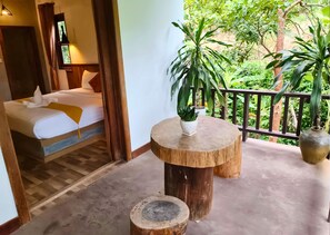 Dobbeltrom, balkong, hageutsikt | Oppholdsområde