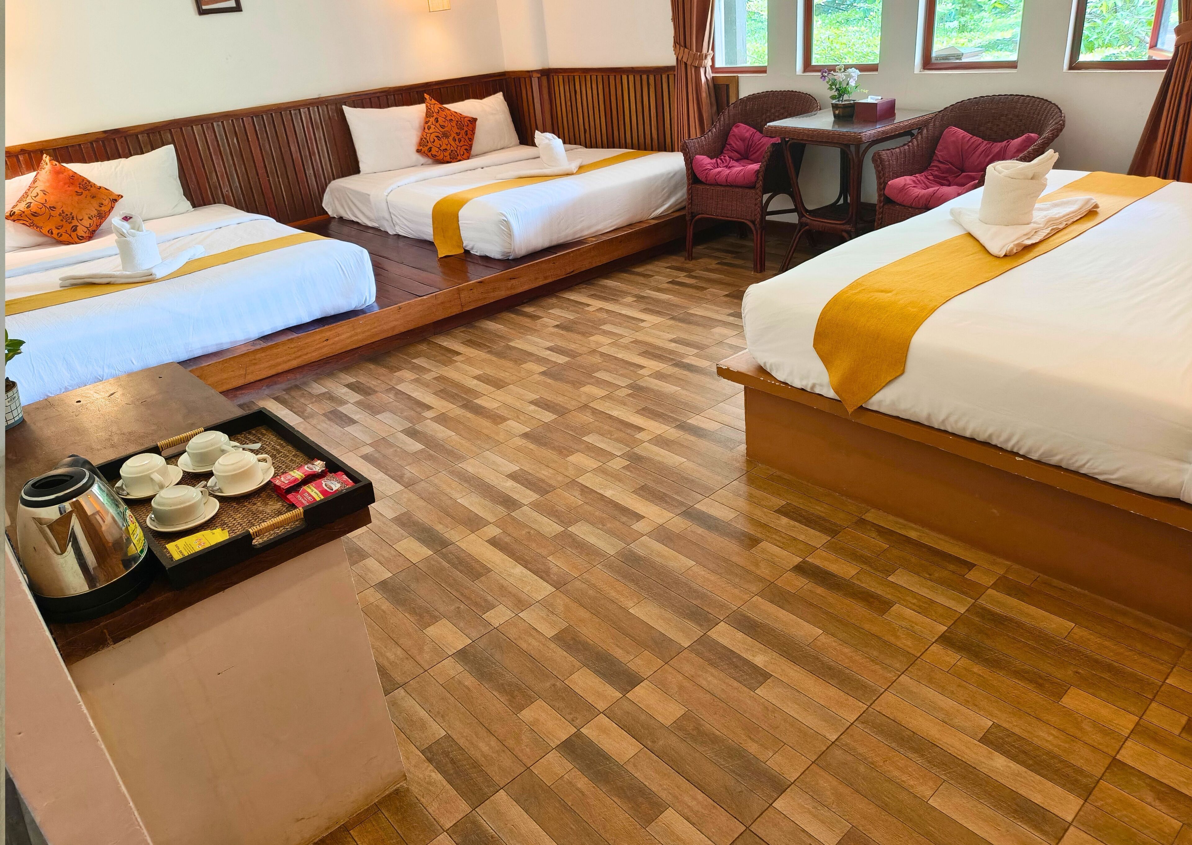 Family Room, 2 Bedrooms | Premium bedding, free minibar items, individually decorated, desk