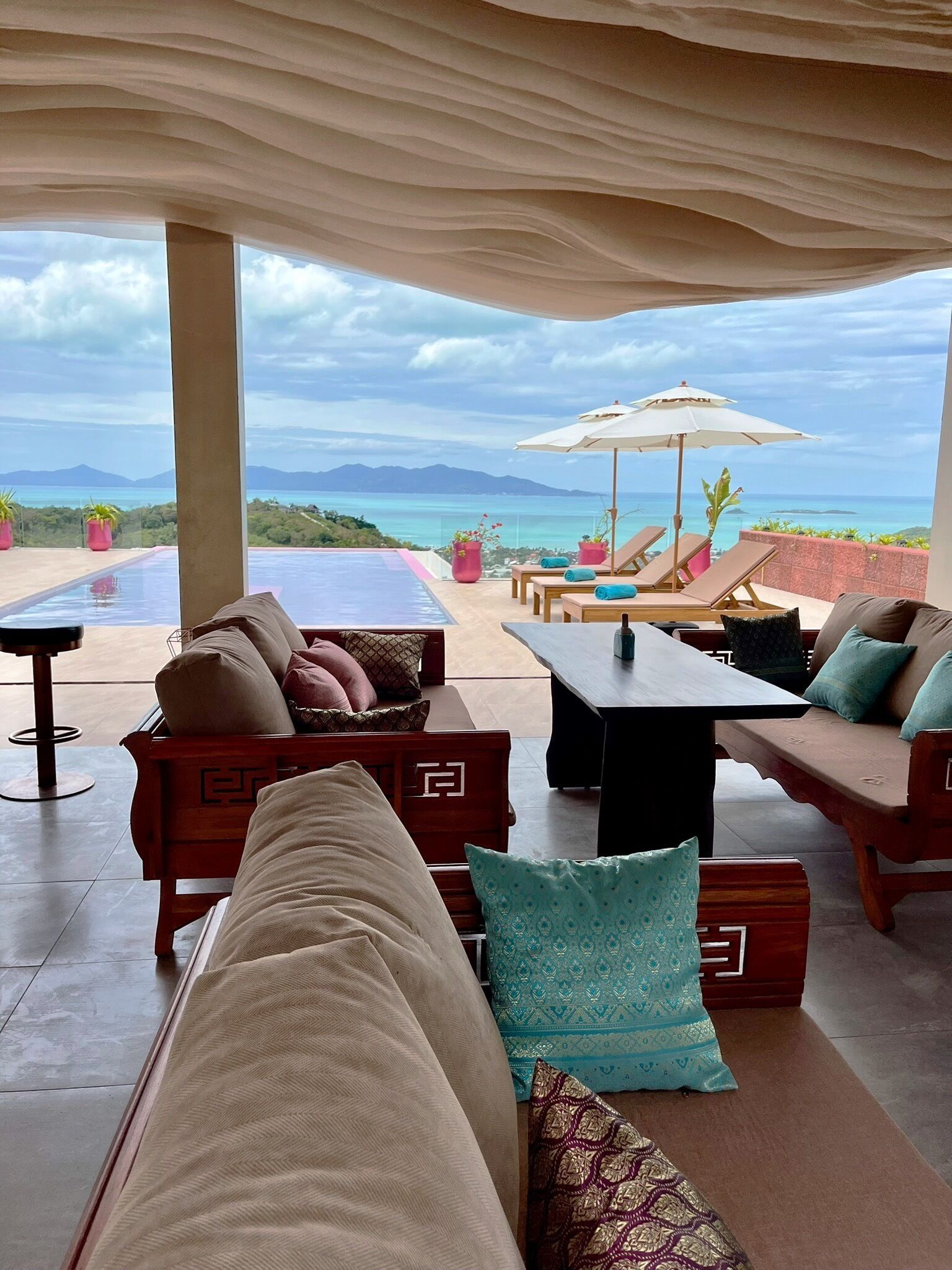 Villa Deluxe, vista al mar | Restaurante al aire libre
