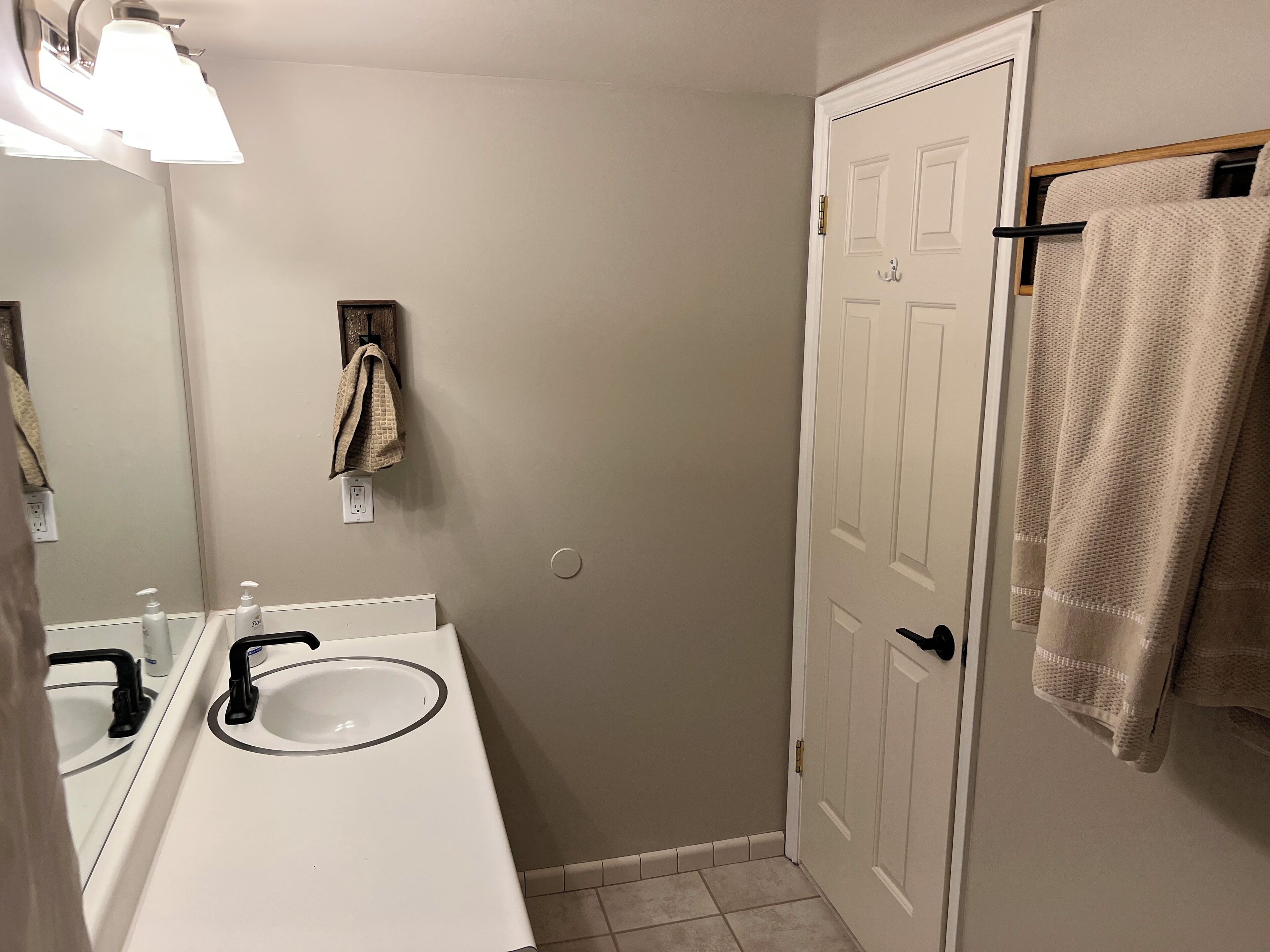 Towels, soap, toilet paper