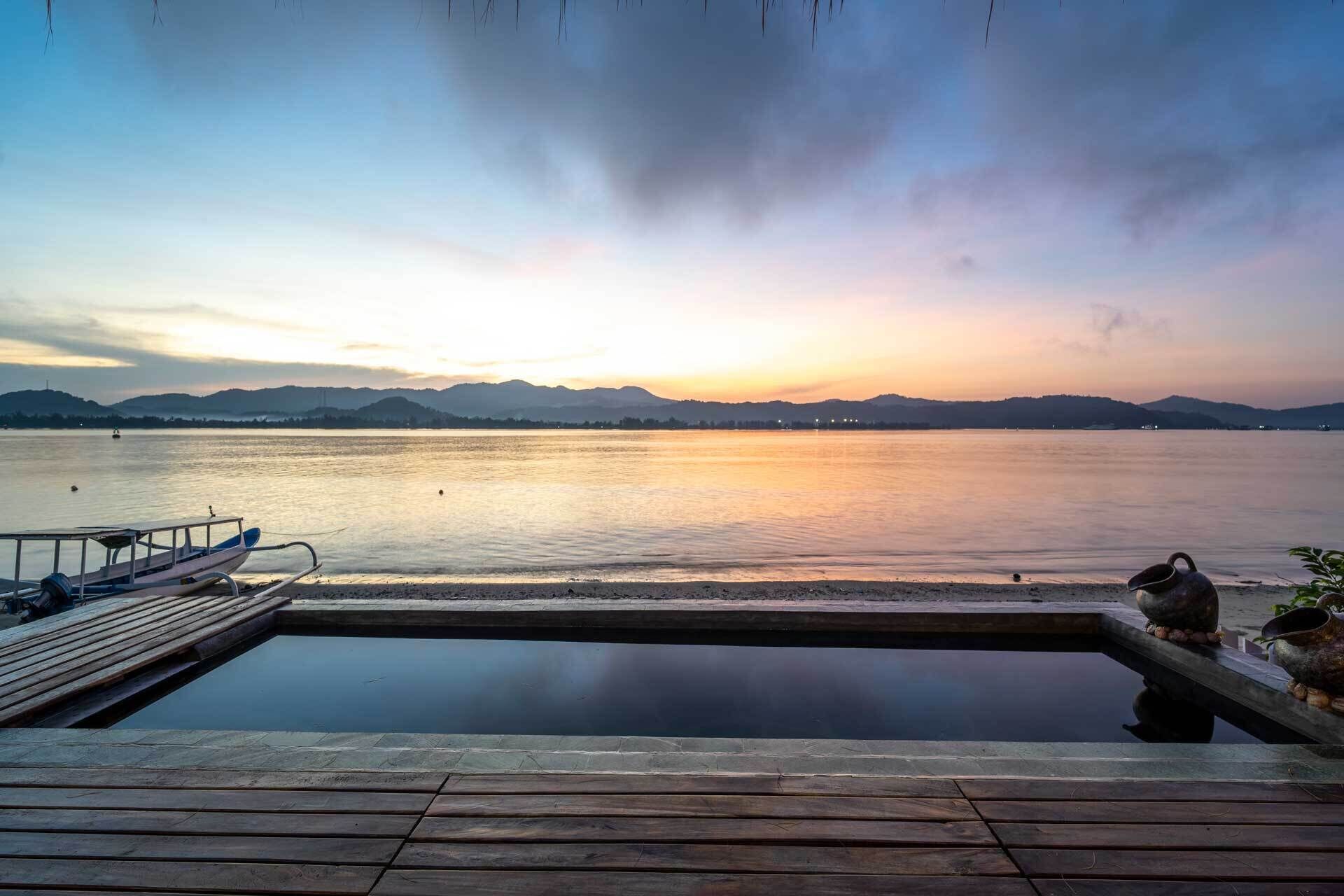 尊爵別墅, 1 張特大雙人床, 私人泳池, 海景 | 獨特裝潢、布置獨特、書桌、筆電工作空間