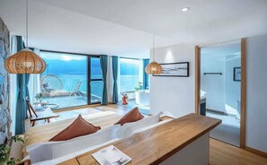 Basic-Doppelzimmer, Balkon, Meerblick | Ausblick vom Zimmer