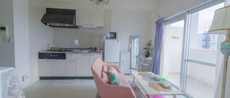 Desk, laptop workspace, blackout drapes, soundproofing